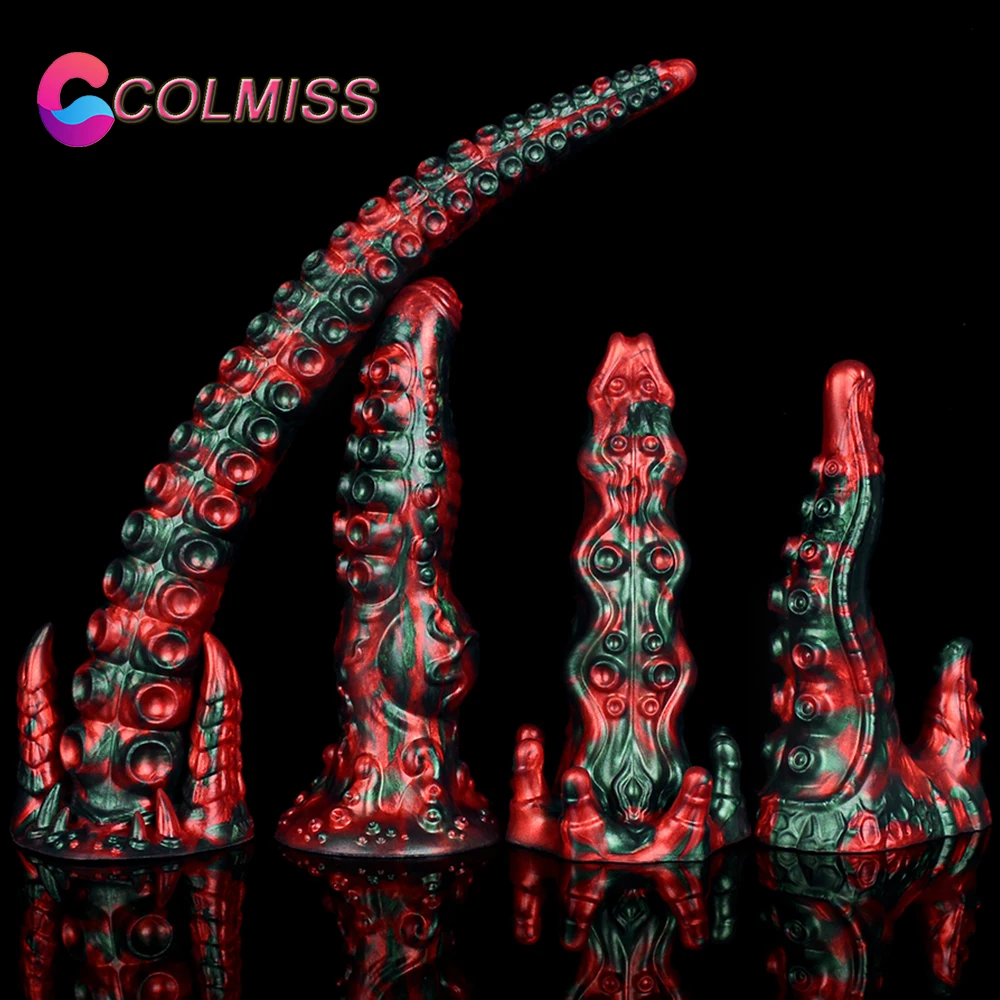 Силиконовый фаллоимитатор-Осьминог COLMISS фаллоимитаторы вагинальный стимулятор