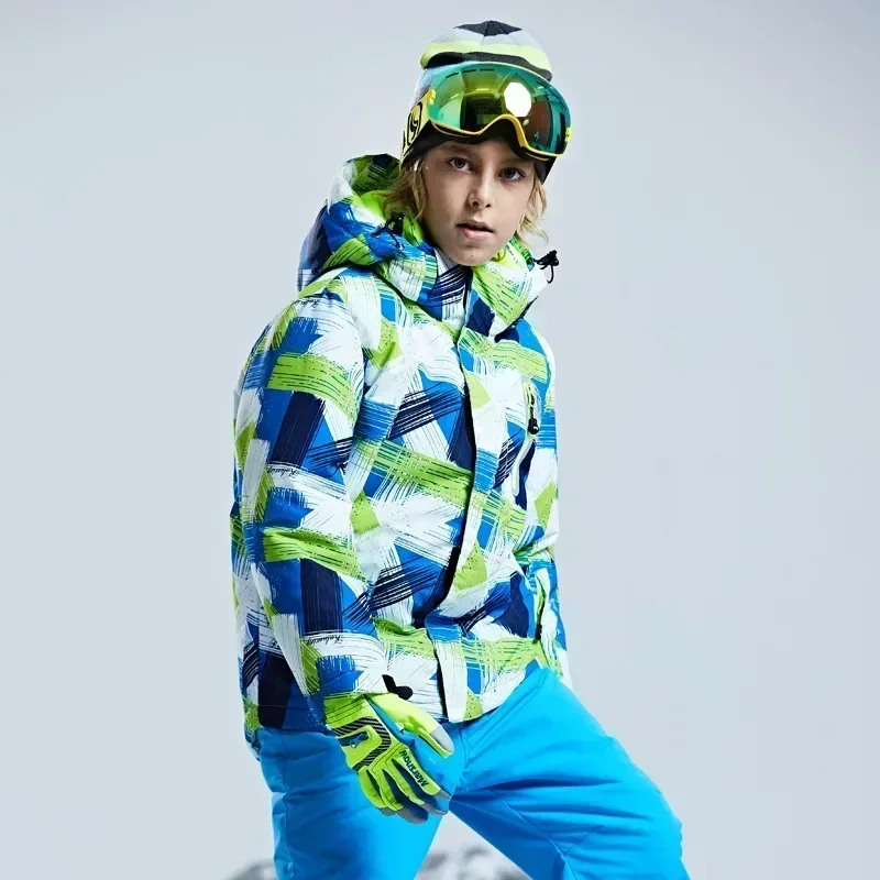 

-30 Degree Children Clothing Set Boys Girl Kids Snowboard Ski Suit Waterproof Outdoor Sports Jacket Clothes Snowsuit Teen