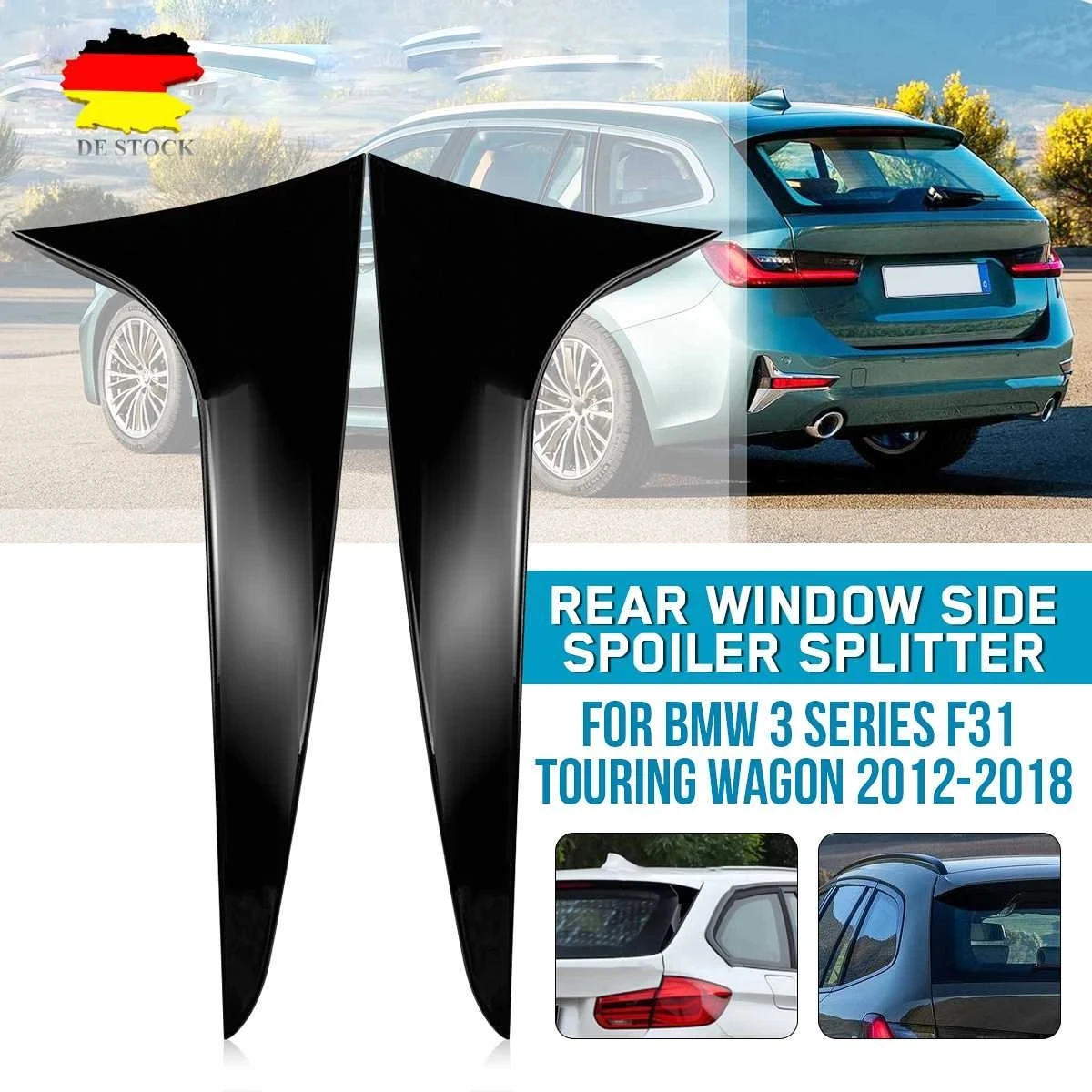 

Car Rear Window Side Spoiler For BMW 3 Series 320i 328i 330i 320d 330d Wagon F31 2012-2018 Rear Side Spoiler Canard Splitter