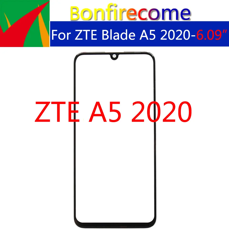Panel de pantalla táctil LCD para ZTE Blade A5 2020, repuesto de lente de cristal exterior frontal, 10 unids/lote