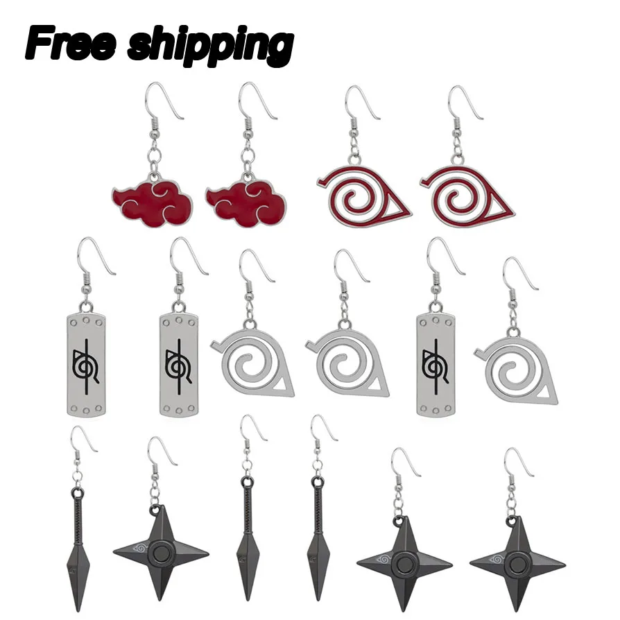 Женские серьги-подвески в стиле аниме Наруто |