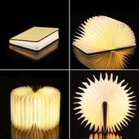 creative night lamp foldable book night light 360%c2%b0 book lamp led reading lamp bedroom decoration