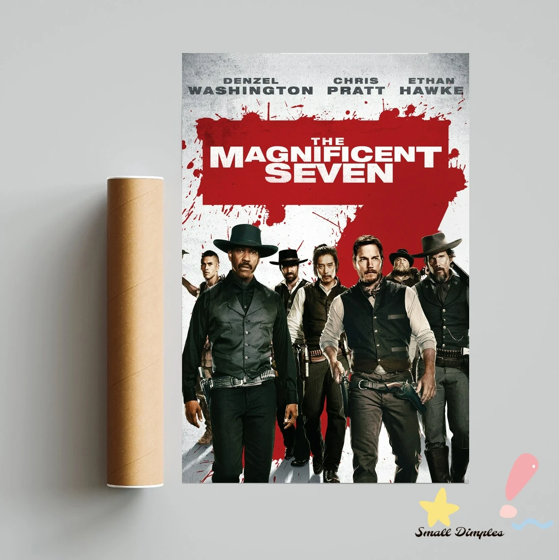 Великолепный постер с изображением семи фильмов холст художественный принт