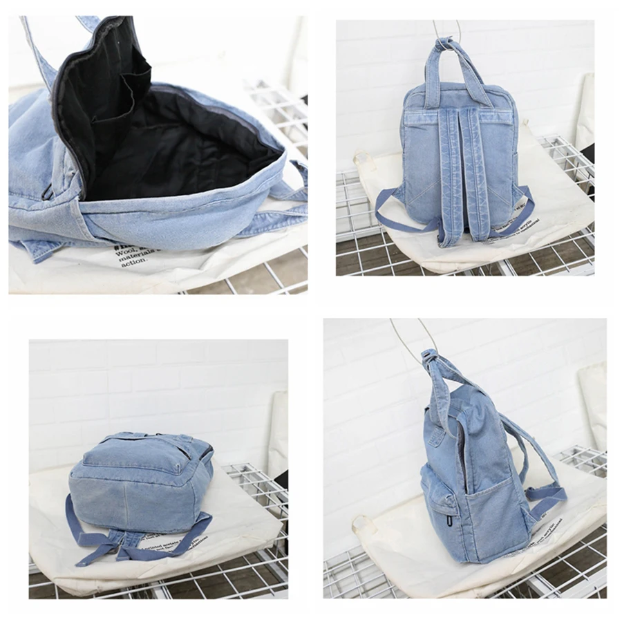 Xiaomi Denim School Bag Teenager Backpack Ladies High Capacity Women Backpacks Travel Bag Students Mochila Bolsa Backpack