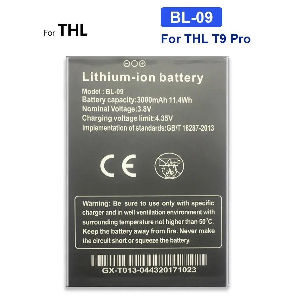 Аккумулятор BL 09 BL-09 3000 мАч для THL T9 Pro T9Pro T 9 Bateria литий-ионный аккумулятор + номер