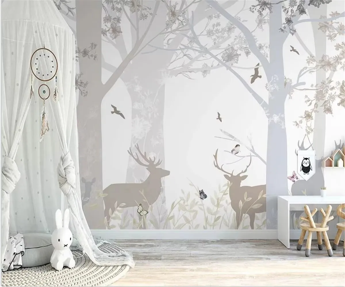 

Шелковые обои Beibehang, тропический лес, индивидуальное изготовление