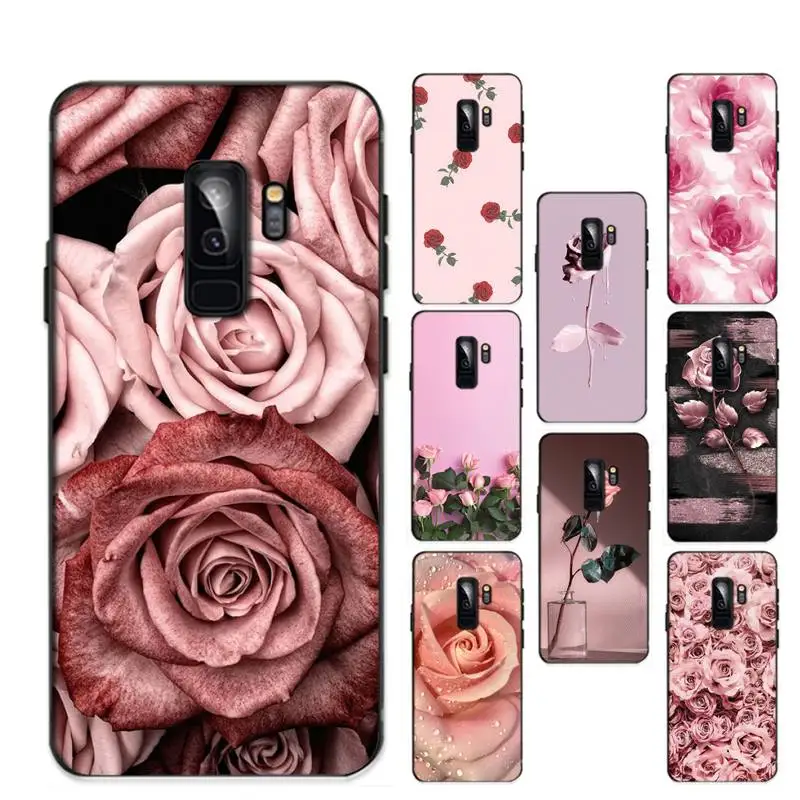 

RuiCaiCa Aesthetic Pink Rose Phone Case for Redmi 8 9 9A for Samsung J5 J6 Note9 for Huawei NOVA3E Mate20lite cover