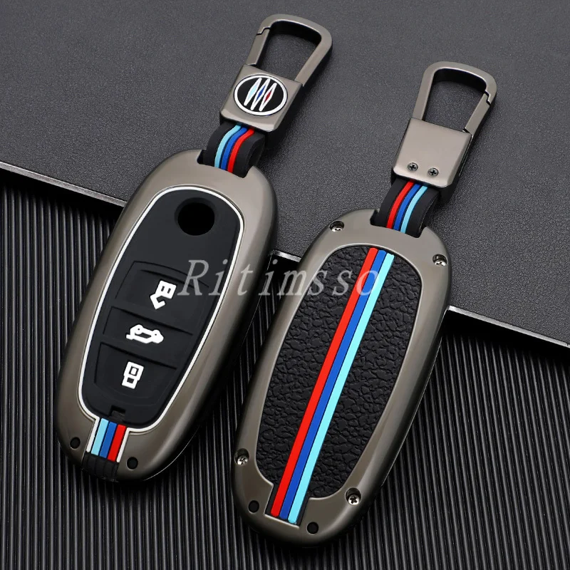 

New High Quality Zinc Alloy Car Key Cover Holder for Volkswagen VW Touareg 3 Buttons Fob Keyless Accessories