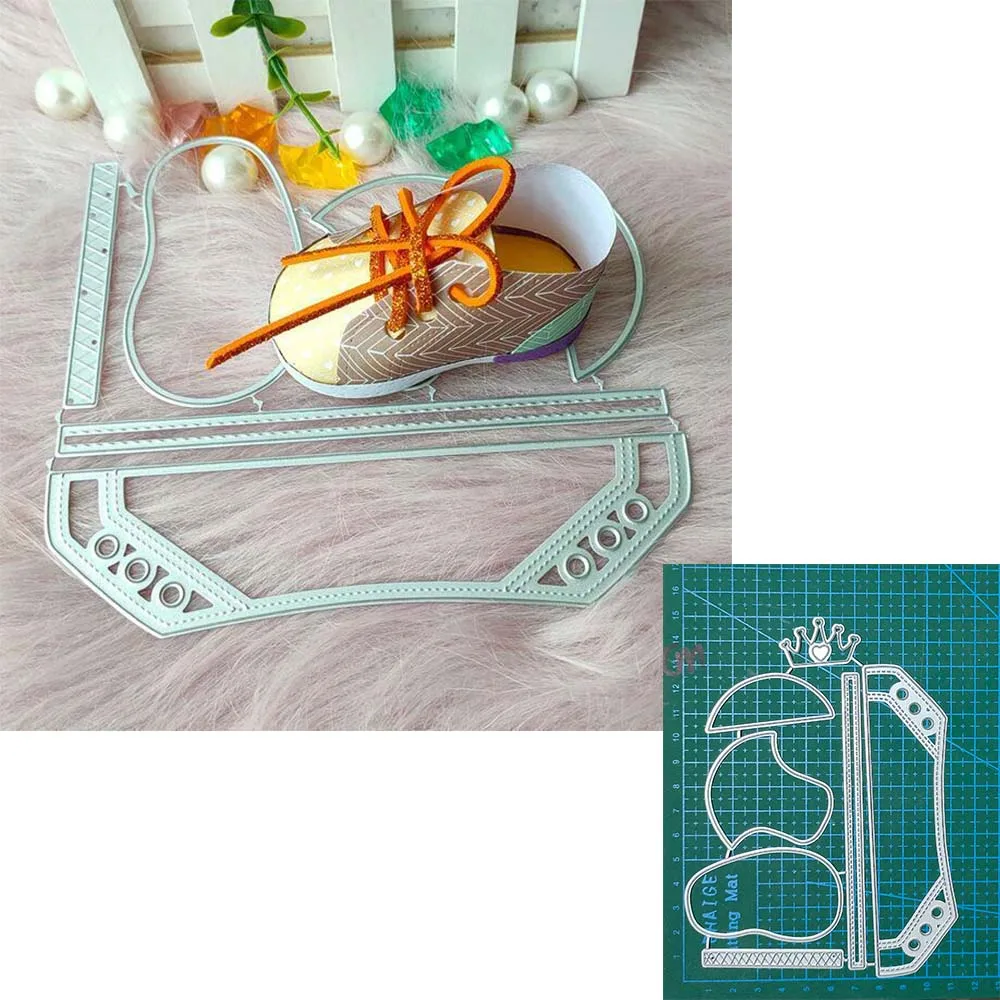 

New Children’s shoes metal cutting die mould scrapbook decoration embossed photo album decoration card making DIY handicrafts