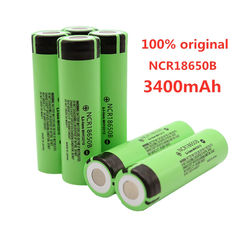 New Original NCR18650B 3.7V 3400 mah 18650 Lithium Rechargeable Battery For Flashlight batteries |