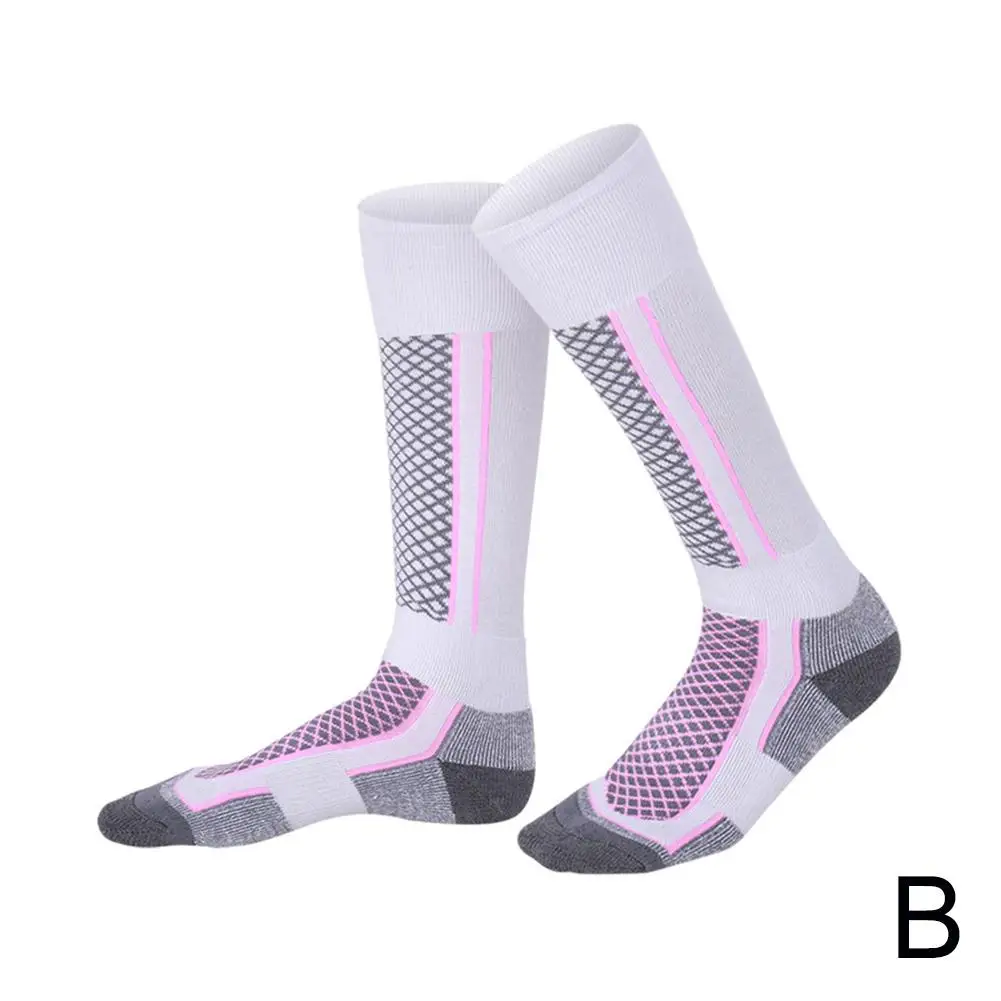 1 пара зимних теплых утепленных лыжных чулок походные носки для женщин мужчин и