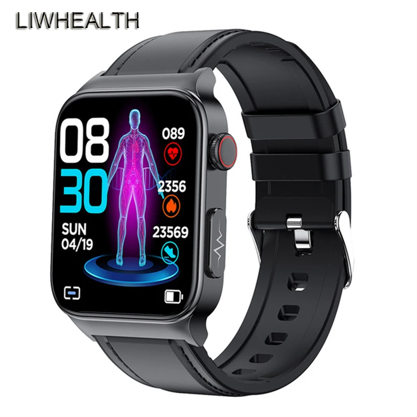 

Смарт-часы для мужчин и женщин Apple Xiaomi, фитнес-браслет с измерением пульса, сердечного ритма, температуры тела, ЭКГ