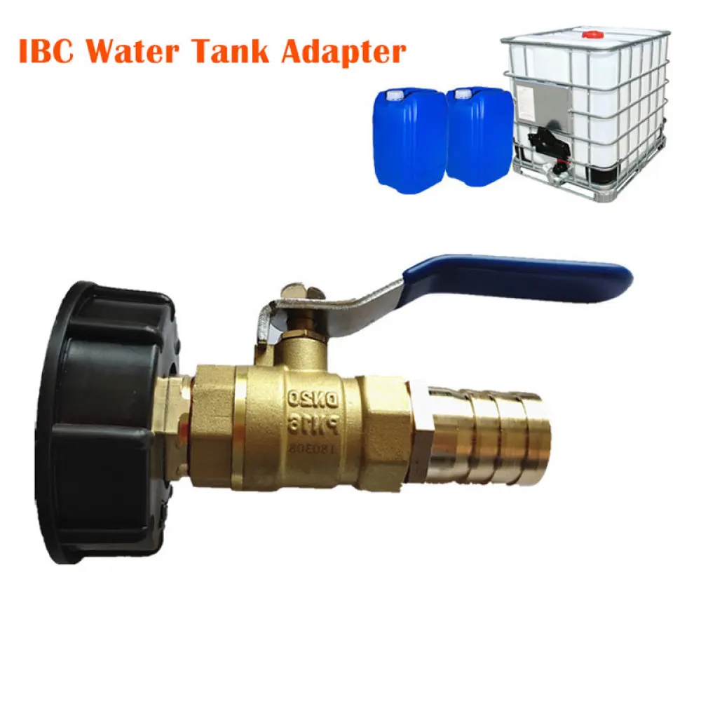 S60X6 Buttress Thread IBC Tank Adapter  1/2" 3/4" 1" Hose Water Coupling Adapter Garden Home Replacement Valve Fitting Faucet