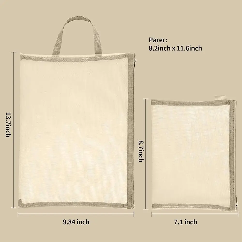 Сумка для хранения игрушек A4/A5 двухслойная сетчатая сумка-карандаш цветная