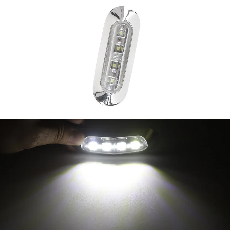 Универсальный светодиодный боковой габаритный индикатор 12 В-24 В, передний и задний габаритный фонарь для автобуса, грузовика, грузовика, прицепа, лодки, автомобиля