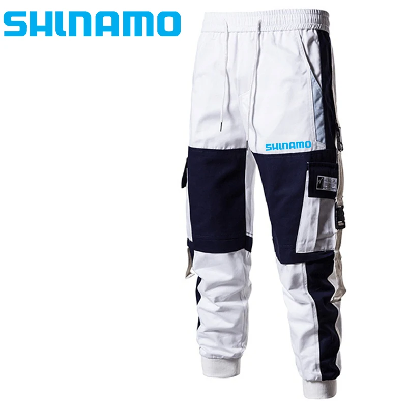 

Новые весенне-Осенние Комбинезоны, леггинсы, модные, свободные, в стиле хип-хоп, маленькие ноги, мужские уличные повседневные Комбинезоны для рыбалки, брюки