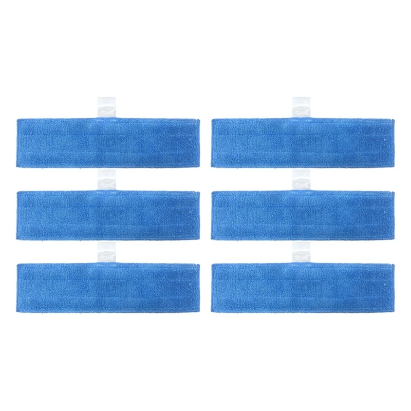 

6 Pcs Washable Reusable Microfibre Mop Cloths For Polti Moppy Steam Engine Household Cleaning Accessories