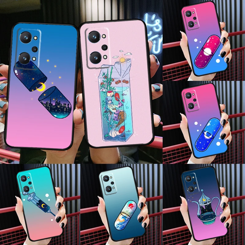 Таблетки для напитков Moon sodawy Realme C55 C33 C30 C21Y 10 Pro Plus GT Neo 5 3 3T чехол OnePlus 11 Nord 2 2T