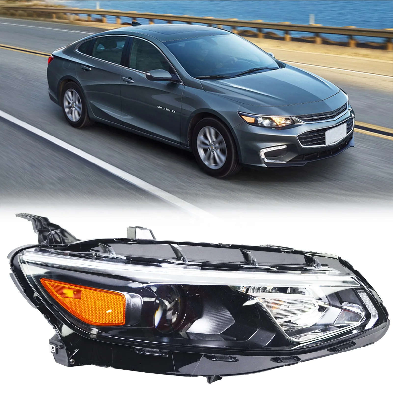 BOGYL высококачественные фары для Chevrolet фара Malibu 2016 2017 2018 модели профессиональные HID
