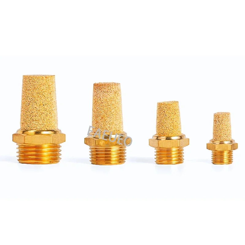 Пневматический латунный глушитель BSL M5 1/8 дюйма 1/4 3/8 1/2 глушители фитинг шумового