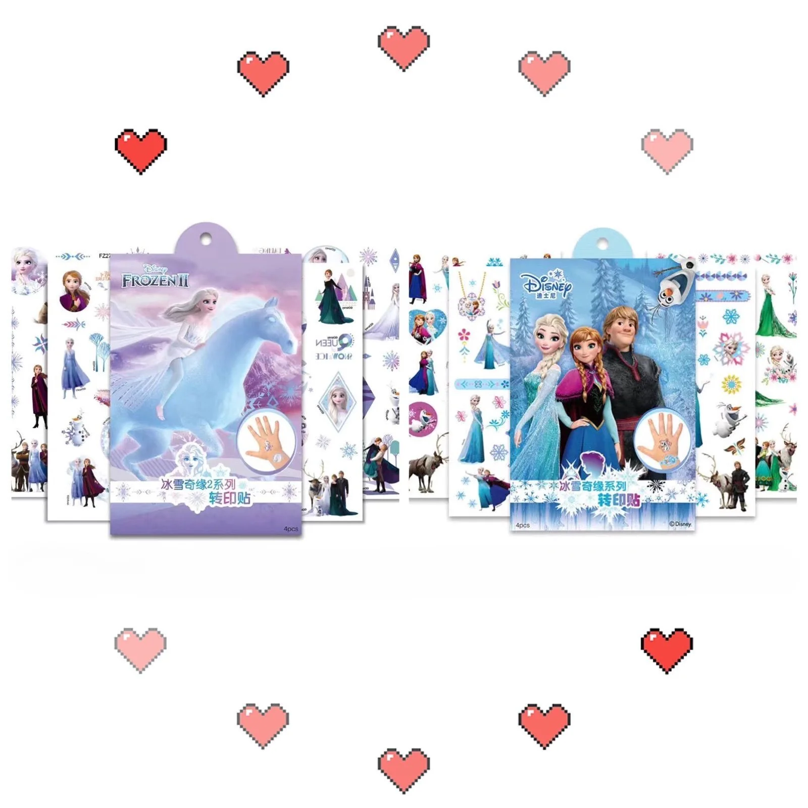 

Disney cartoon frozen girls Cartoons Temporary Tattoo Body Art Tattoo Stickers Mickey Minnie Waterproof Sticker Fashion Toys
