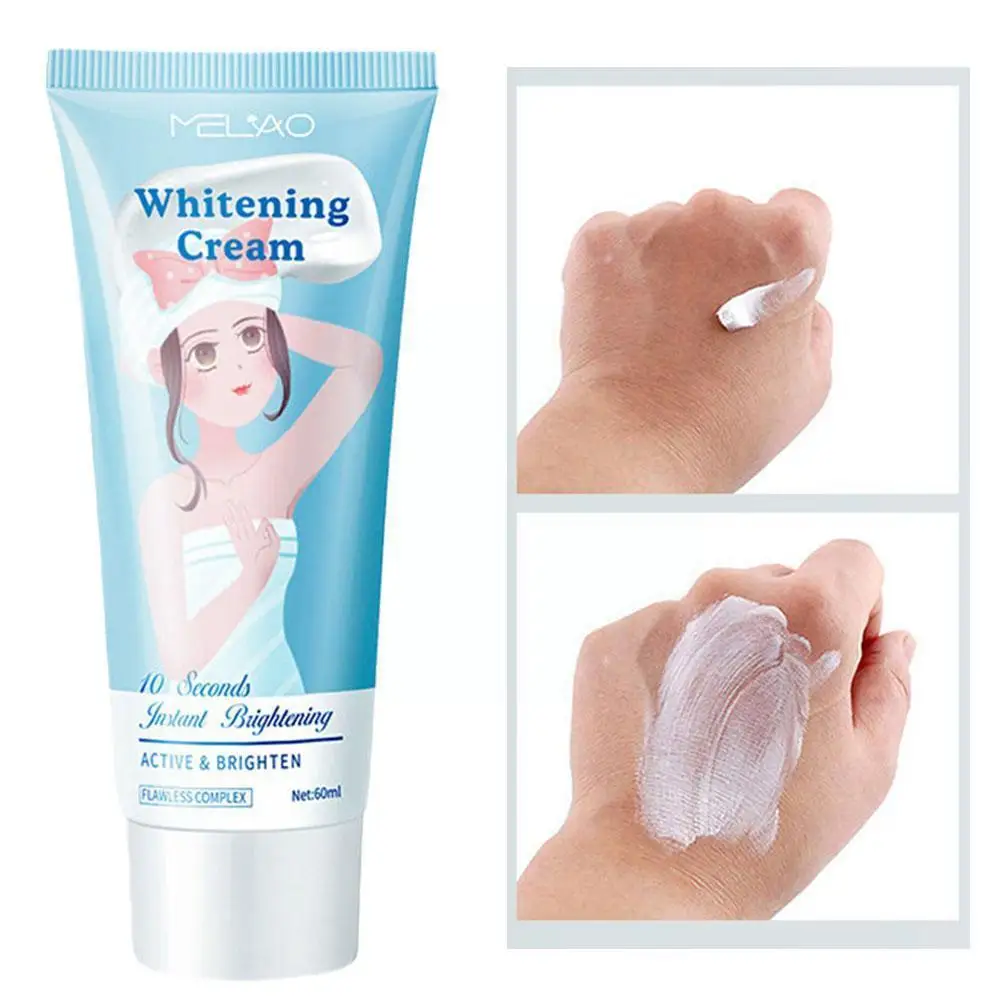 

Отбеливающий крем для тела, 60 г, отбеливающая Сыворотка для подмышек, отбеливающий, Осветляющий, удаляющий Темный меланин, интимный, для яго...