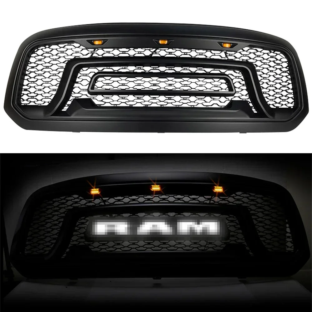 Передняя решетка для автомобиля Dodge Ram 1500 2013-2018 с фотовспышкой