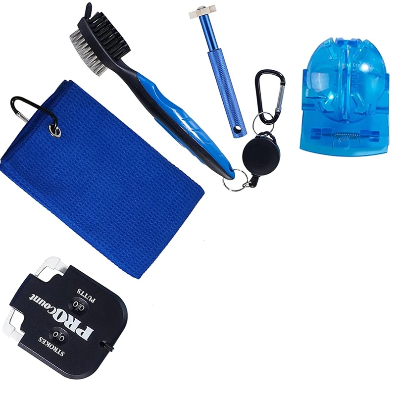 

Инструмент для очистки гольф-клуба, полотенце для гольфа, щетка для гольф-клуба, точилка для пазов для гольф-клуба, маркер для мяча для гольф...