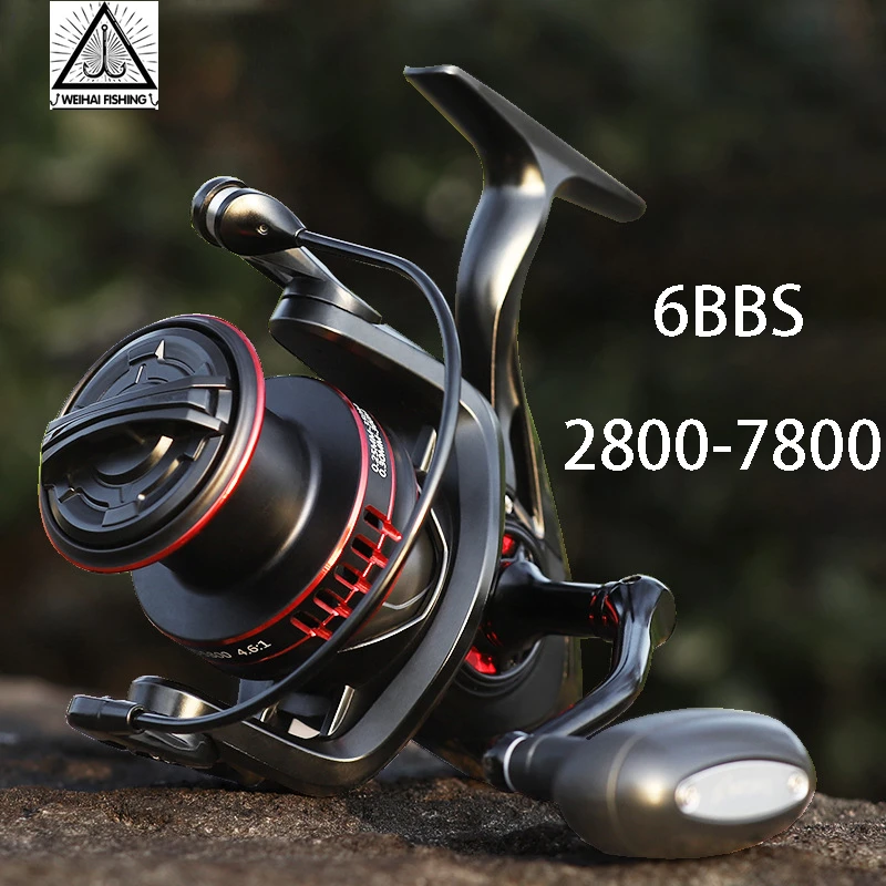 

Катушка для спиннинга WH JD 2800-7800 6BBS, макс. нагрузка 12 кг