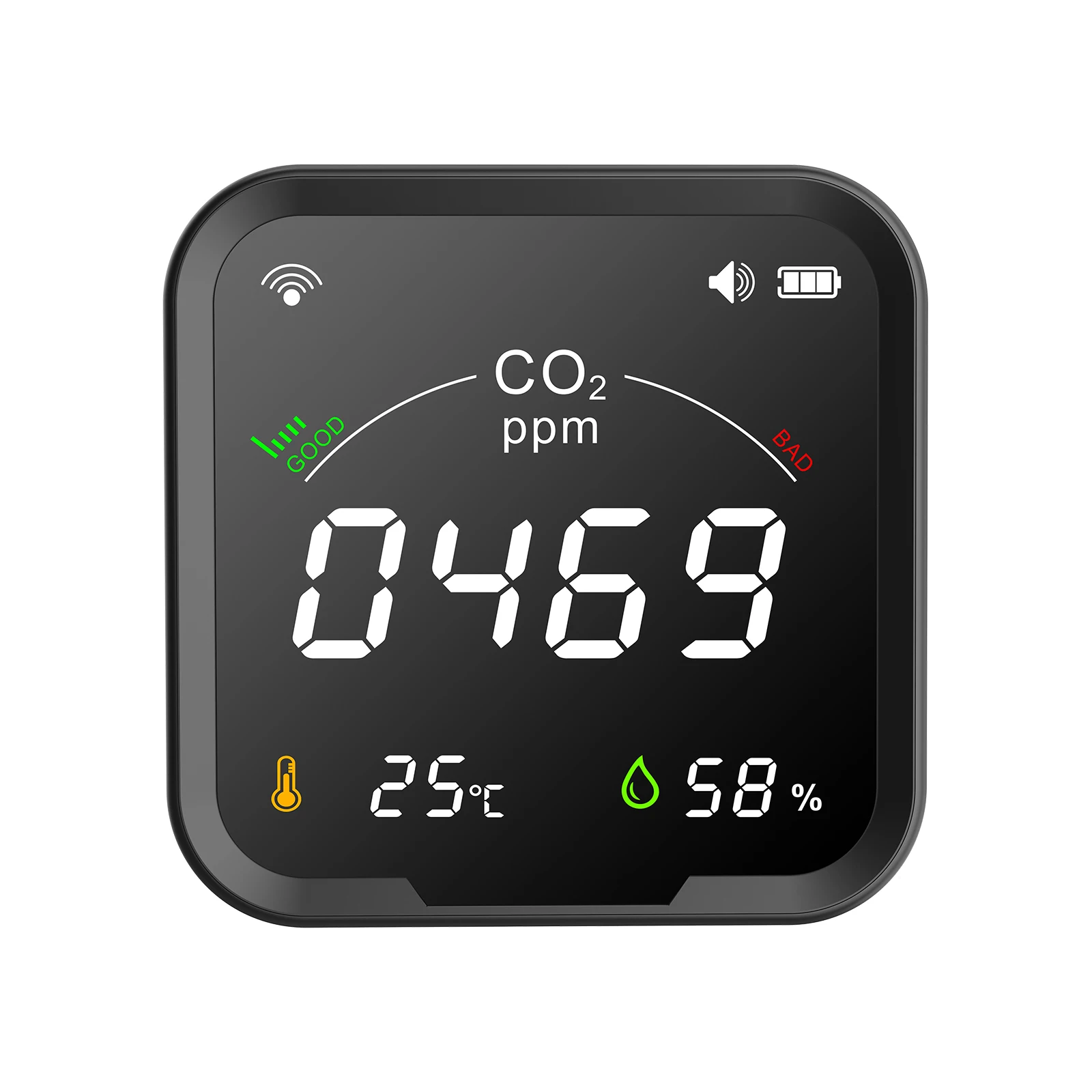 

Датчик CO2 Protmex Tuya с Wi-Fi и монитором температуры и влажности