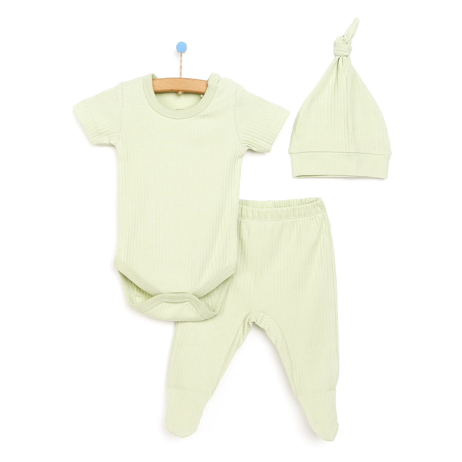 

ebebek HelloBaby 2022 New Season Baby Clothes Yenidoğan Kaşkorse Body-Patikli Alt-Şapka