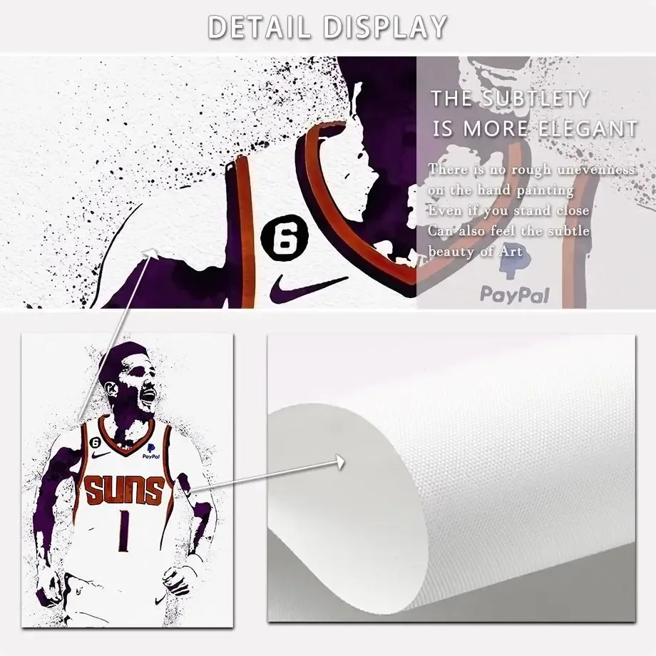 Суперзвезда Баскетболист Настенное Искусство Холст Принт Современный