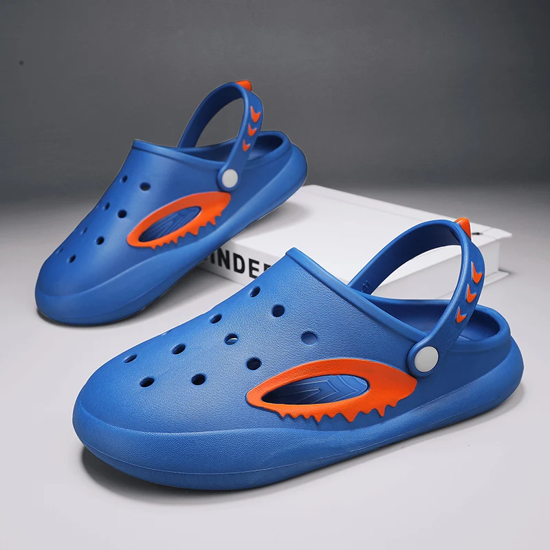 

Мужские повседневные пляжные туфли, мягкие тапки из ЭВА, мужские слипоны, сандалии для отдыха, черные, синие садовые туфли для мужчин, новинка 2023