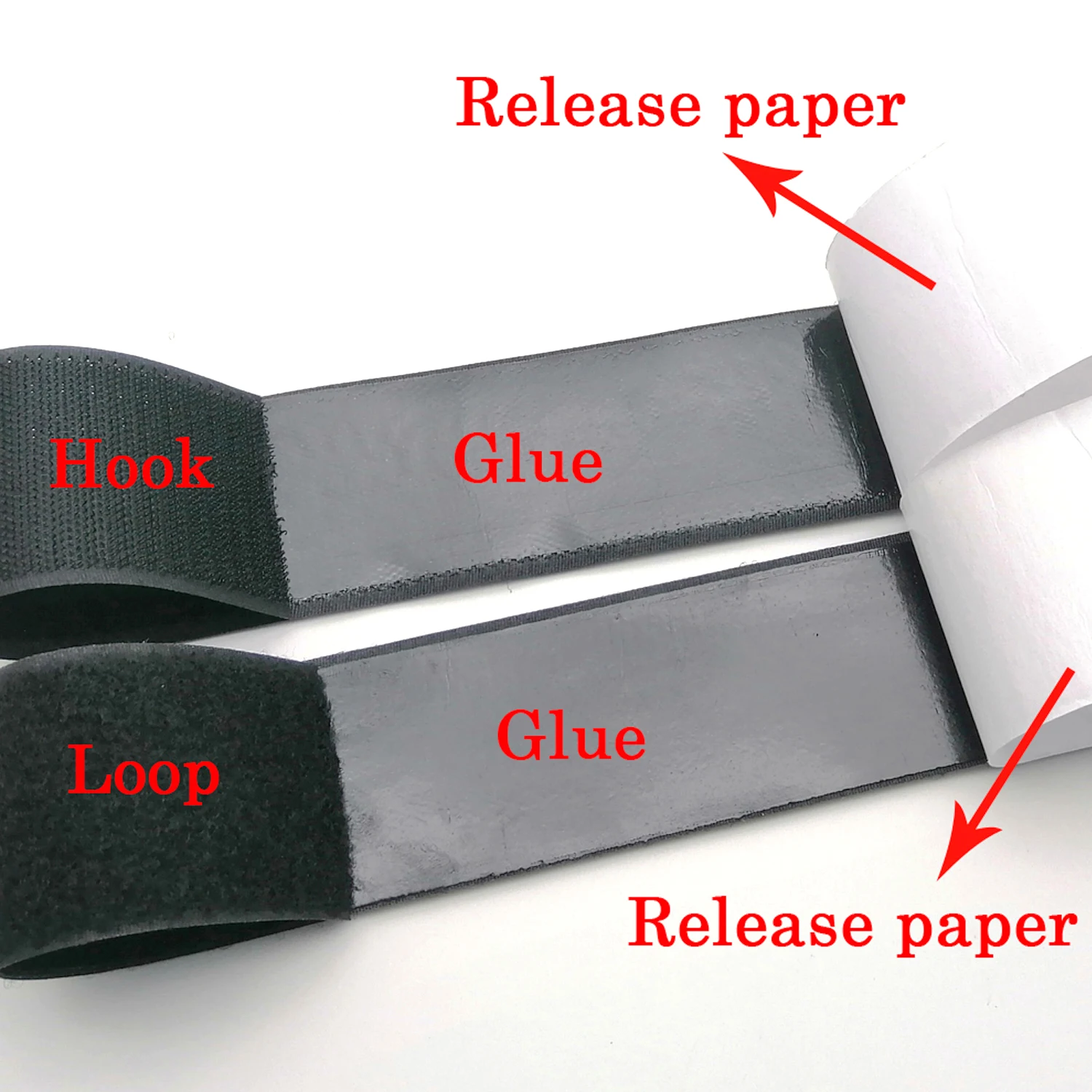 Прочная самоклеящаяся лента для крепления крючков и петель 50 мм нейлоновая