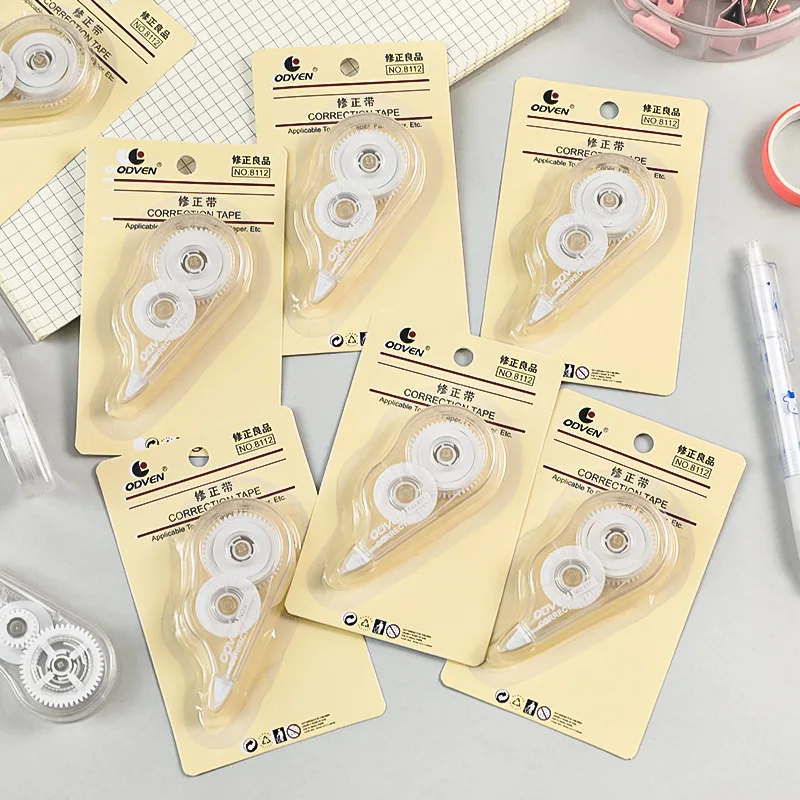 

Transparent Correction Tape Adhesive Dots Stick Roller Glue Tape Students corrector cinta Tools Stationery