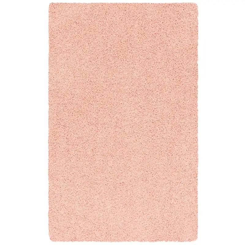 

Solid Blush Indoor Youth Shag Area Rug, 3' x 4'8 Yellowstone Tapis Area rugs bedroom Welcome mats for front door Capybara Alfomb
