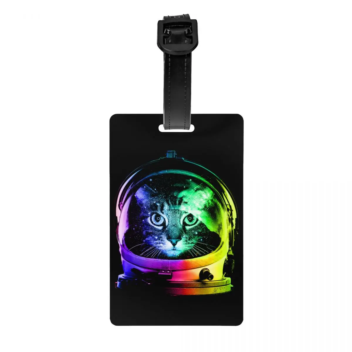 

Astronaut Cats Luggage Tags Suitcase PVC Travel Accessories Soft Portable Portable Label Case Tags Name ID Addres Baggage Tag