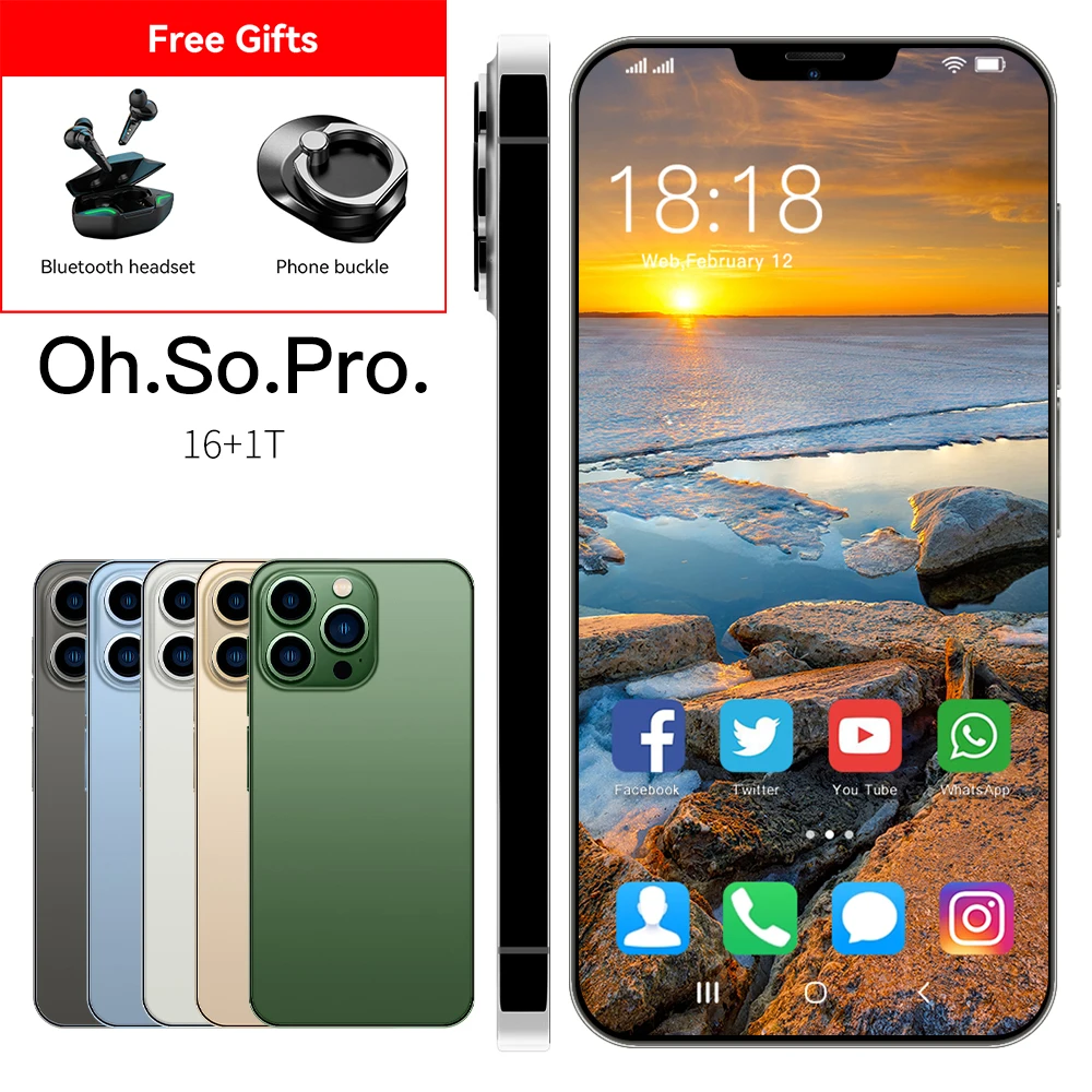 

I13 pro max смартфон с 6-дюймовым дисплеем, ОЗУ 16 ГБ, ПЗУ 6,7 ГБ, 4g