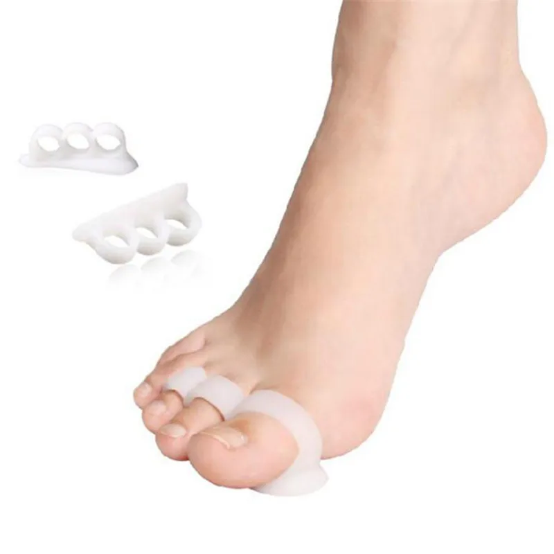 

1 Pair Pad On The Toe Separators Silicone Finger Protector Toe Corrector Bunion Gel Guard Separator For Toes Feet Care Pedicure