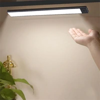 led cabinet light kitchen wireless dimming usb rechargeable motionhand sweep sensor strip night lamp bedroom wardrobe lighting