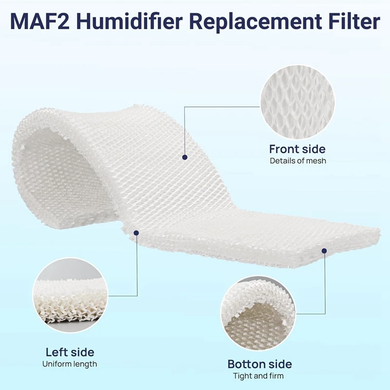 2-х предметный фитильный фильтр для увлажнителя MAF2 белая бумага из древесной