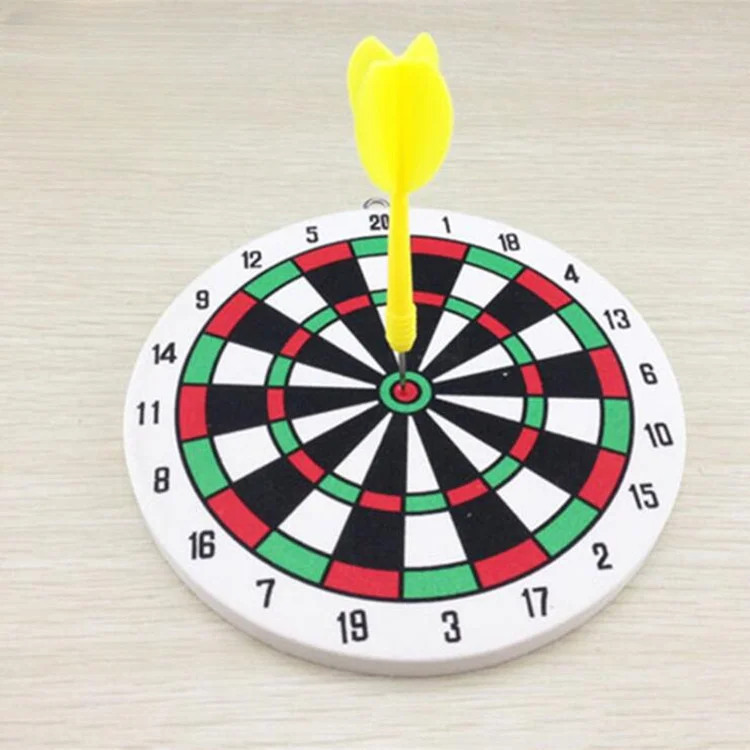 

Dart Board Game Set Household Wall Hanging Dual Sides Available Thickened Indoor Outdoor Throwing Game Steel Tipped Darts