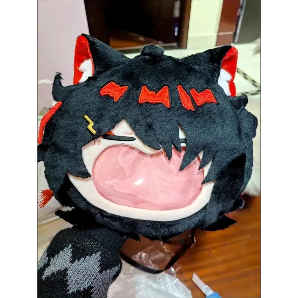 Аниме Iem Vtuber Vox Akuma большой рот прозрачный Itabag студенческий рюкзак на молнии сумки