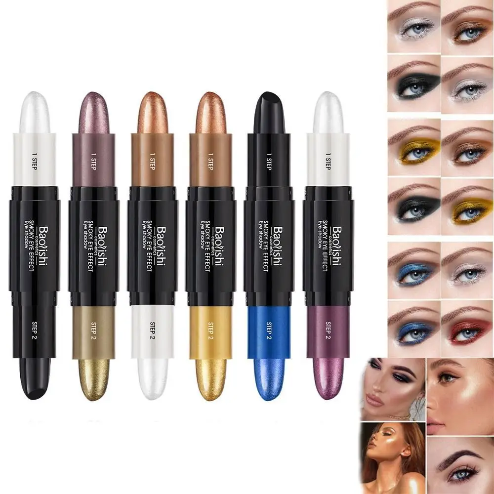 1PC Double-head Eyeshadow Pen Profile Pen Highlight Pen Wate
