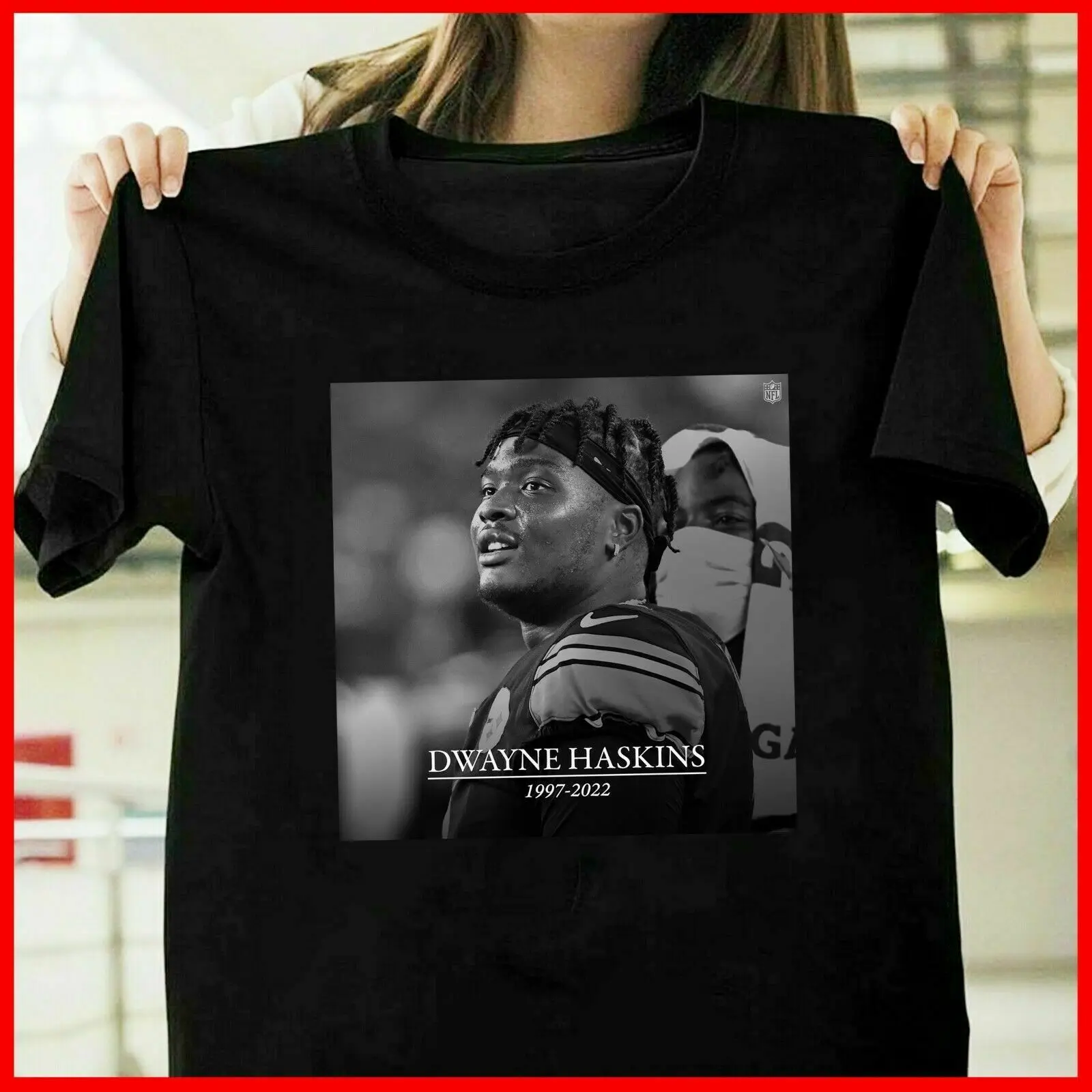 

HOT!! RIP Dwayne Haskins 1997-2022 Thank You T-shirt Size S-3XL