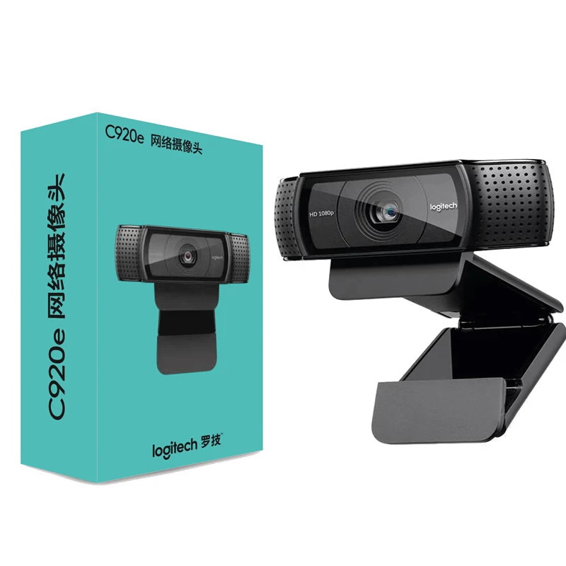 

2022 New Hot Logitech Original C920E C920 Usb Camera HD Smart 1080p Live Anchor Webcam Laptop Office Meeting Video Logi Brand