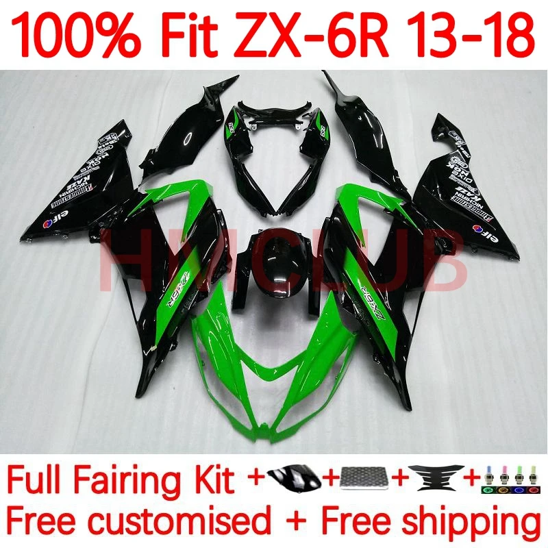 

Инъекция для KAWASAKI NINJA ZX-6R ZX636 ZX 6R 636 ZX6R 2013 2014 2015 2016 2017 Φ 13 18 обтекатель 62No.9 зеленый сток