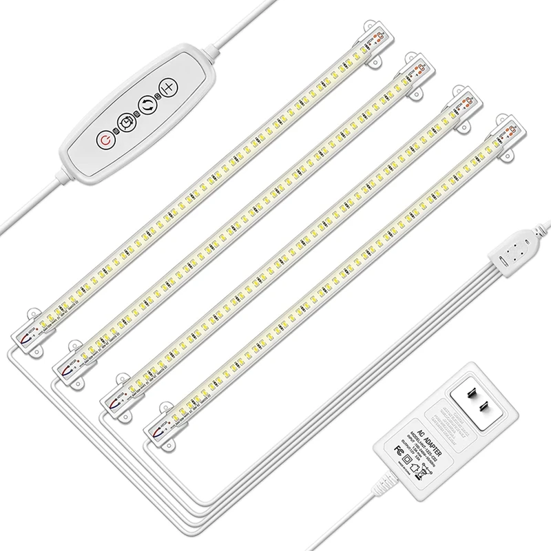 

LED Grow Light Strips For Indoor Plants,Waterproof Full Spectrum Plant Lights With Auto On/ Off 3/6/12H Timer