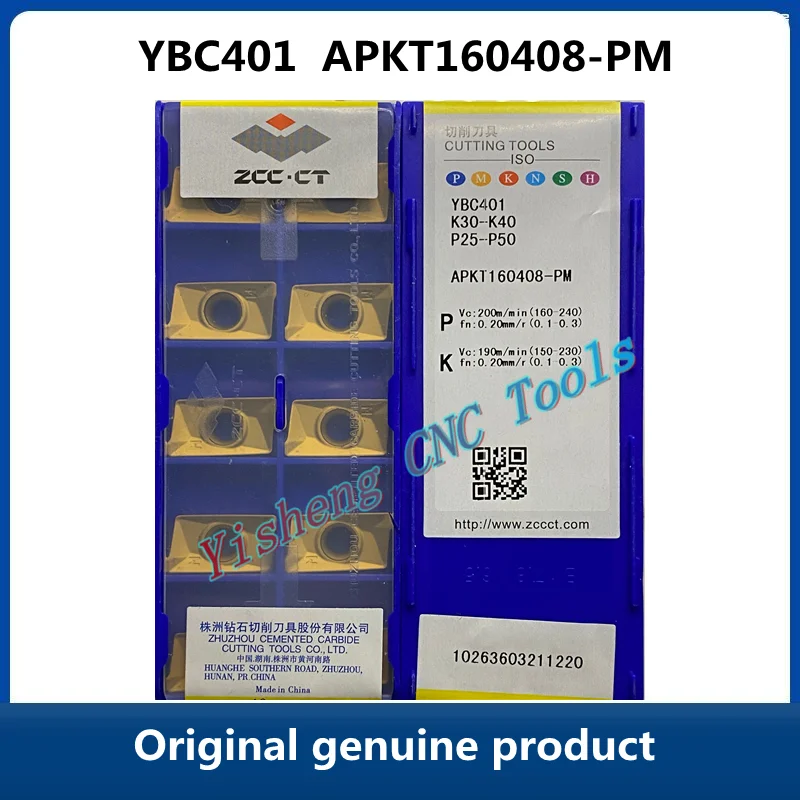 

ZCC CT YBC401 APKT160408-PM APKT APKT160408 Genuine Special Promotion APKT milling inserts for milling cutters