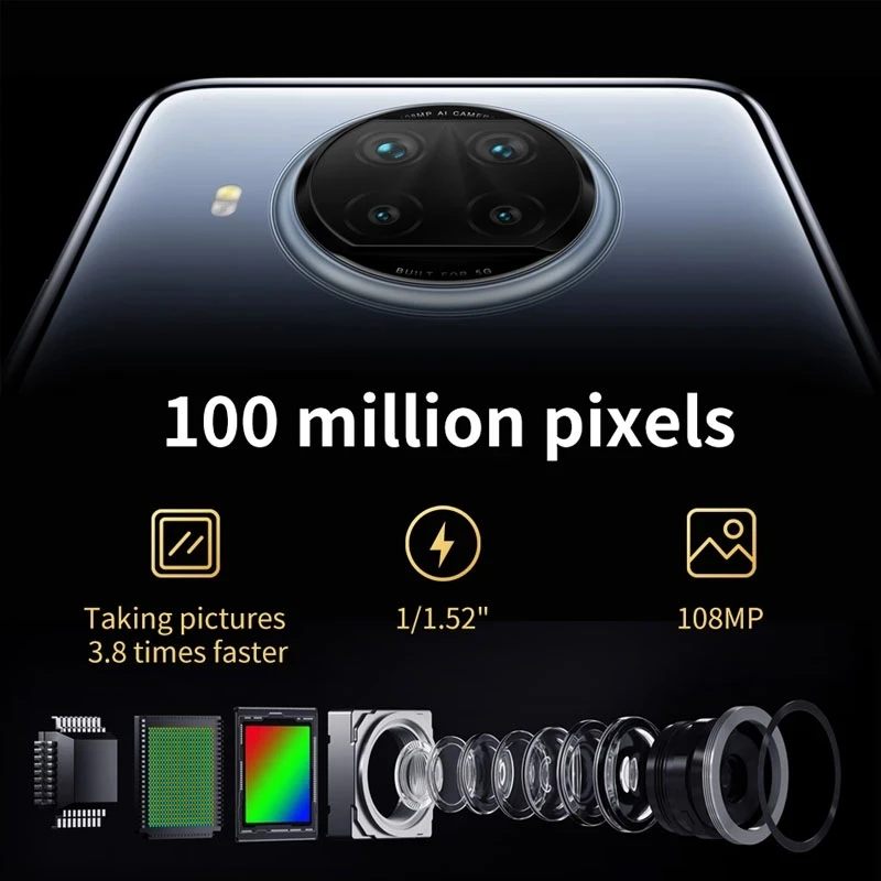 Global ROM Xiaomi Redmi Note 9 Pro 8GB 128GB 5G Smartphone Snapdragon 750G 120Hz 108MP Quad Camera 4820mAh 33W Fast Charging |